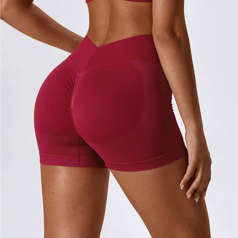 Yoga Shorts Women Gym Outfit Scrunch Butt Fitness Workout High Waist Leggings Gym Clothes for Women Cycling Shorts Sports Shorts