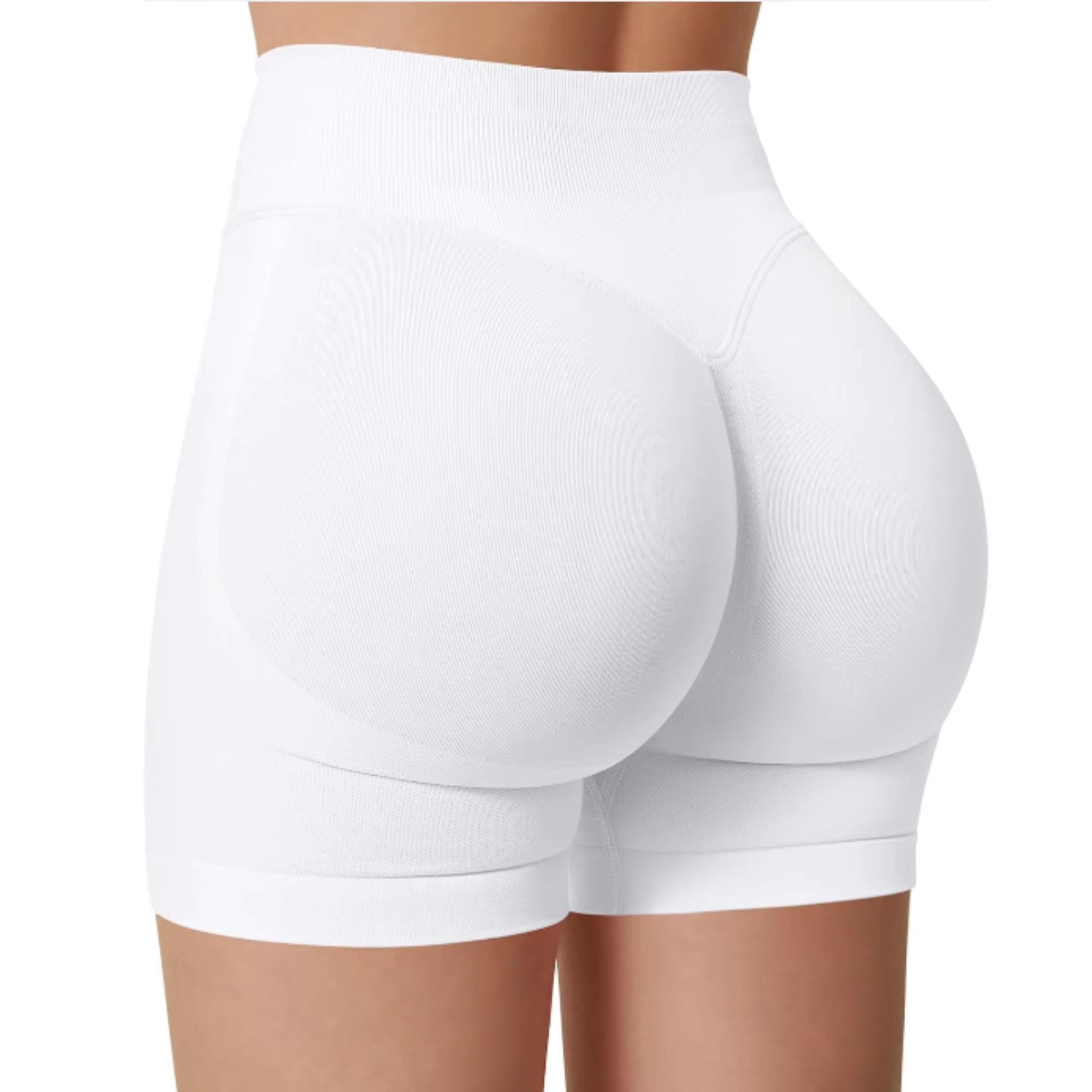 Summer High Waisted Yoga Shorts Fashionable and Sexy Running Fitness Pants Solid Color Yoga Leggings