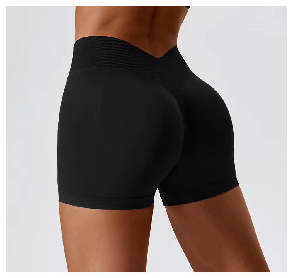 Yoga Shorts Women Gym Outfit Scrunch Butt Fitness Workout High Waist Leggings Gym Clothes for Women Cycling Shorts Sports Shorts